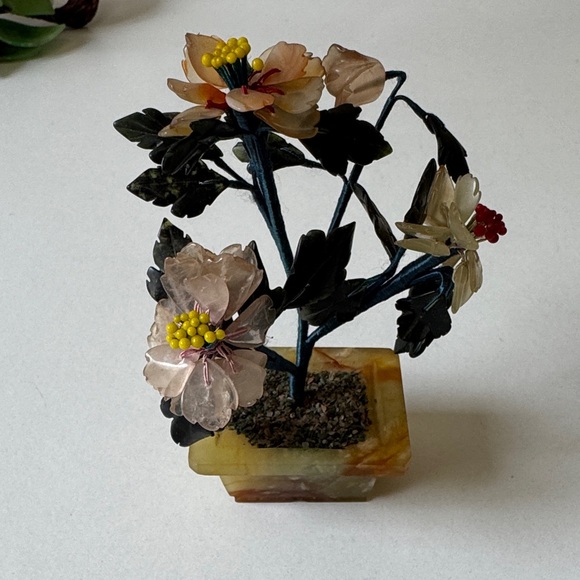 Vintage Bundles Decorative Jade Glass,Asian bowl, Chopstick Holders,Lucky Buddha - Picture 5 of 16